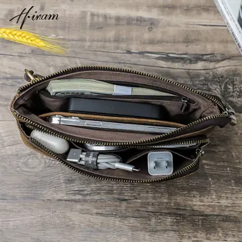 Sacoche Homme Cuir Pochette Véritable Homme Sacs Vintage Grande Capacité MC1035 - Contacts
