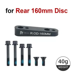 Road Bike Disc Brake Adapter with Bolts - Front and Rear Rotor Compatibility (Rear Adapter)