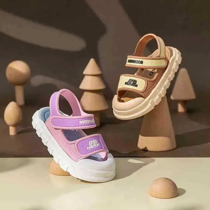 Children Slippers Summer Anti-Slip Soft Bottom Cartoon Sandals
