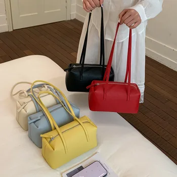 Borsa a Mano in Pelle PU Coreana 2026 per Donne, Grande Capacità, Borsa a Spalla di Design per Signore, Borsa Shopper alla Moda di Alta Qualità