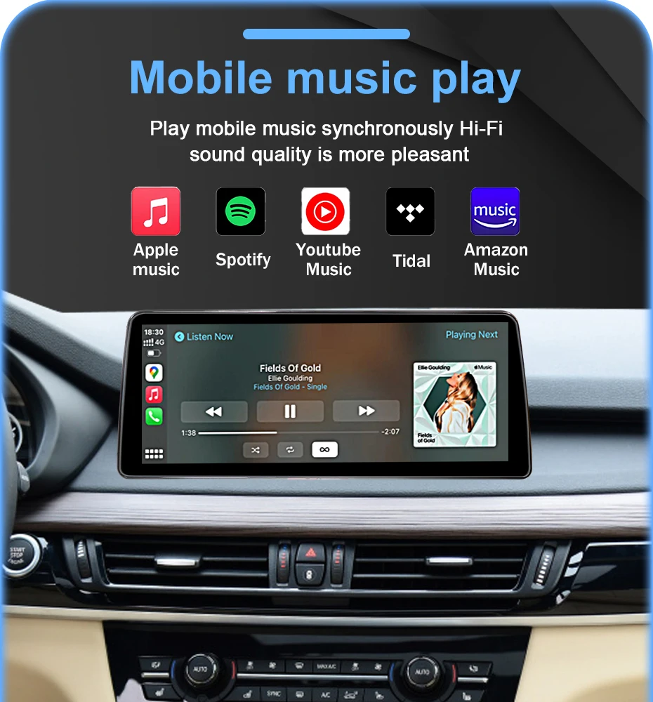 12,5-Zoll-Linux-Bildschirm, kabelloses CarPlay, Android-Auto-Autoradio für BMW X3 E83 2004–2008, Mirror Link, Airplay, Bluetooth-Navigation, 4G – Detail 15