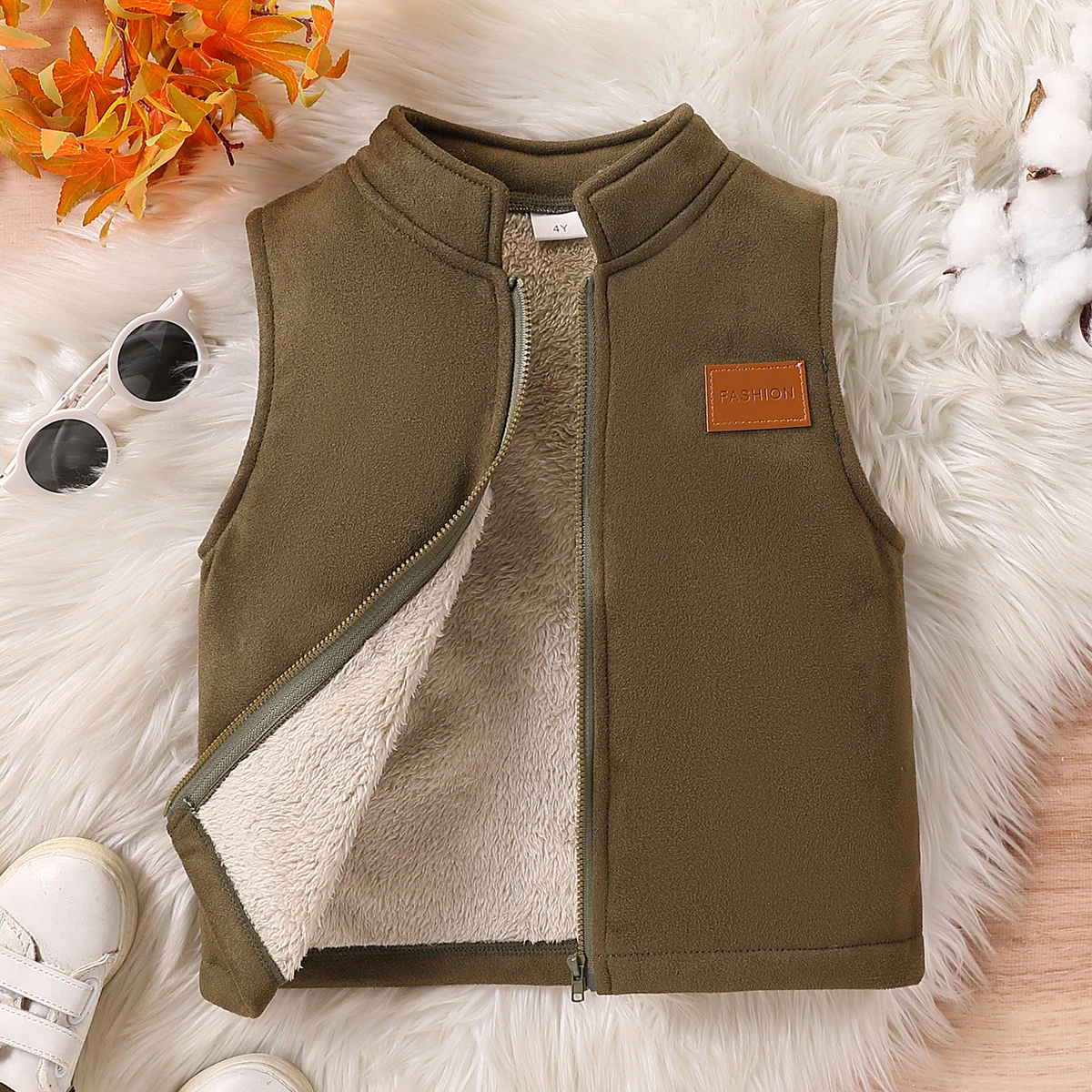 Boys Fleece Zip Vest 7
