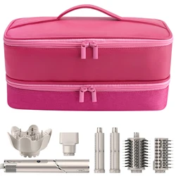 Portable Double - Layer Hair Dryer Storage Case (Pink)