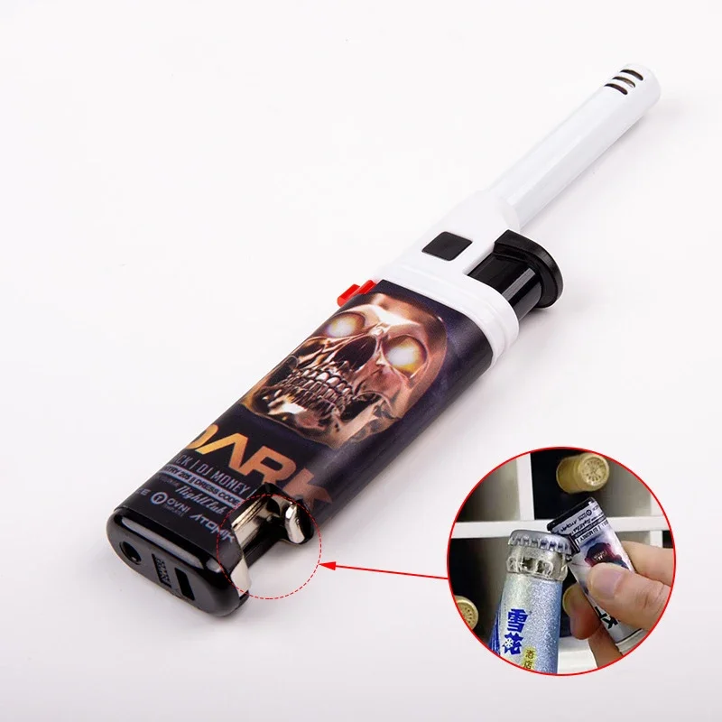 Gas Lighter Windproof Inflatable Welding Spray Gun Torch Turbo Lighter Kitchen Outdoor Barbecue Gas Stove Coal Igniter