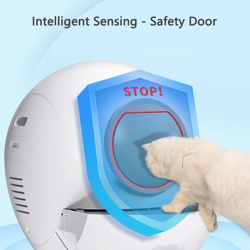 セルフクリーニング猫用トイレトレイ、スマート猫用トイレボックス