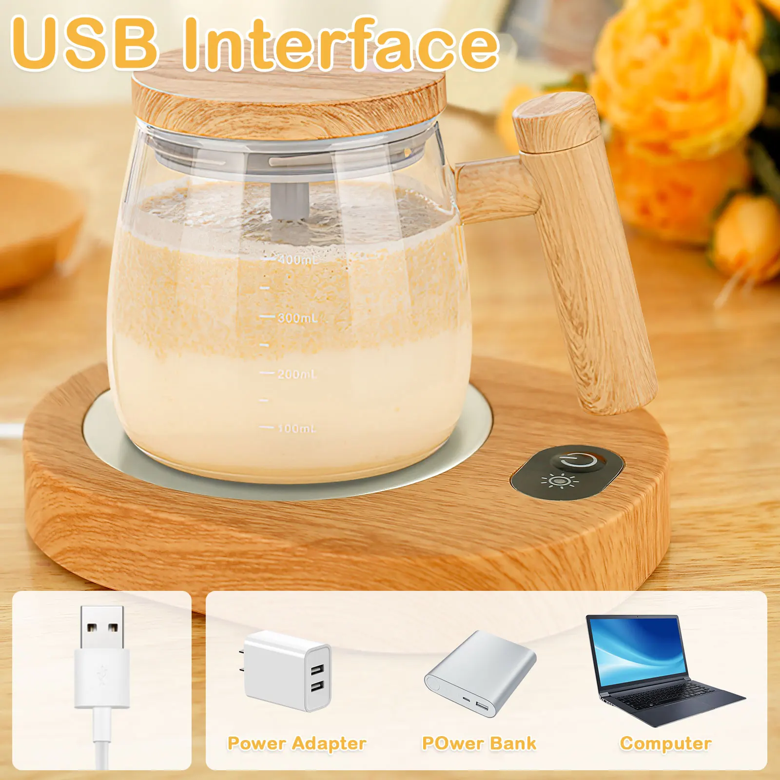 New Electric Coffee Cup Warmer Portable USB Mug Warmer 55-65℃ Constant Temperature Coffee Cup Heater Easy to Use