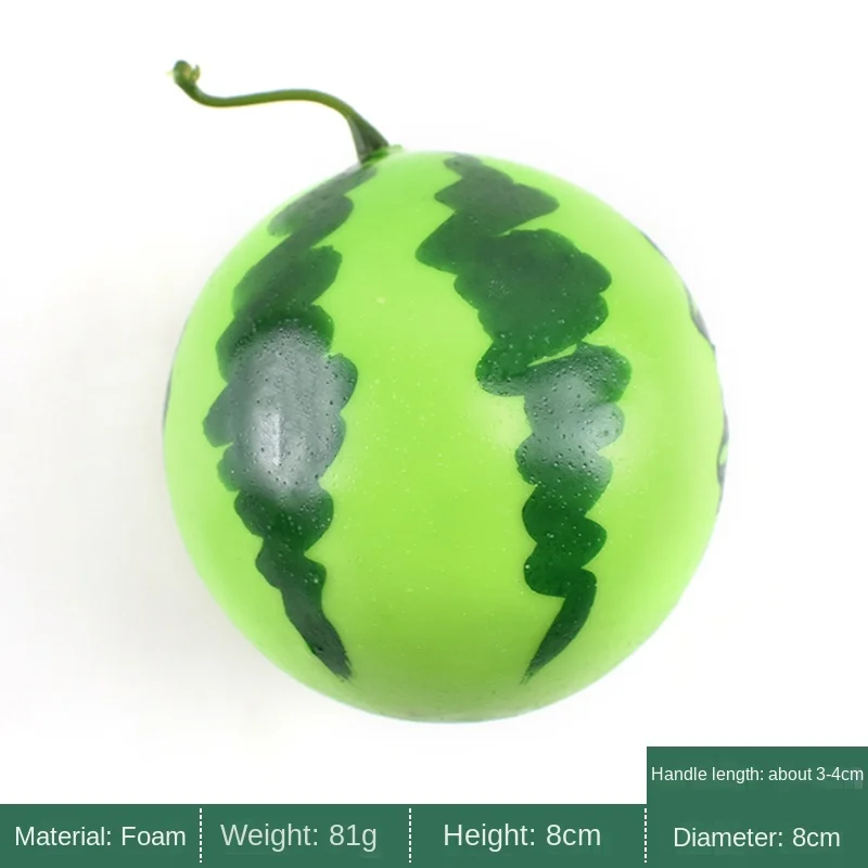 Plastic Simulation Watermelon Artificial Creative Fake Fruit Decor Craft Food Photography Props Children Early Education Gifts