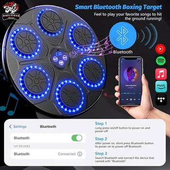 New Music Boxing Machine Smart Bluetooth Wall Mounted Music Boxing Trainer Gym Home Electronic Boxing Target Punching Equipment 4
