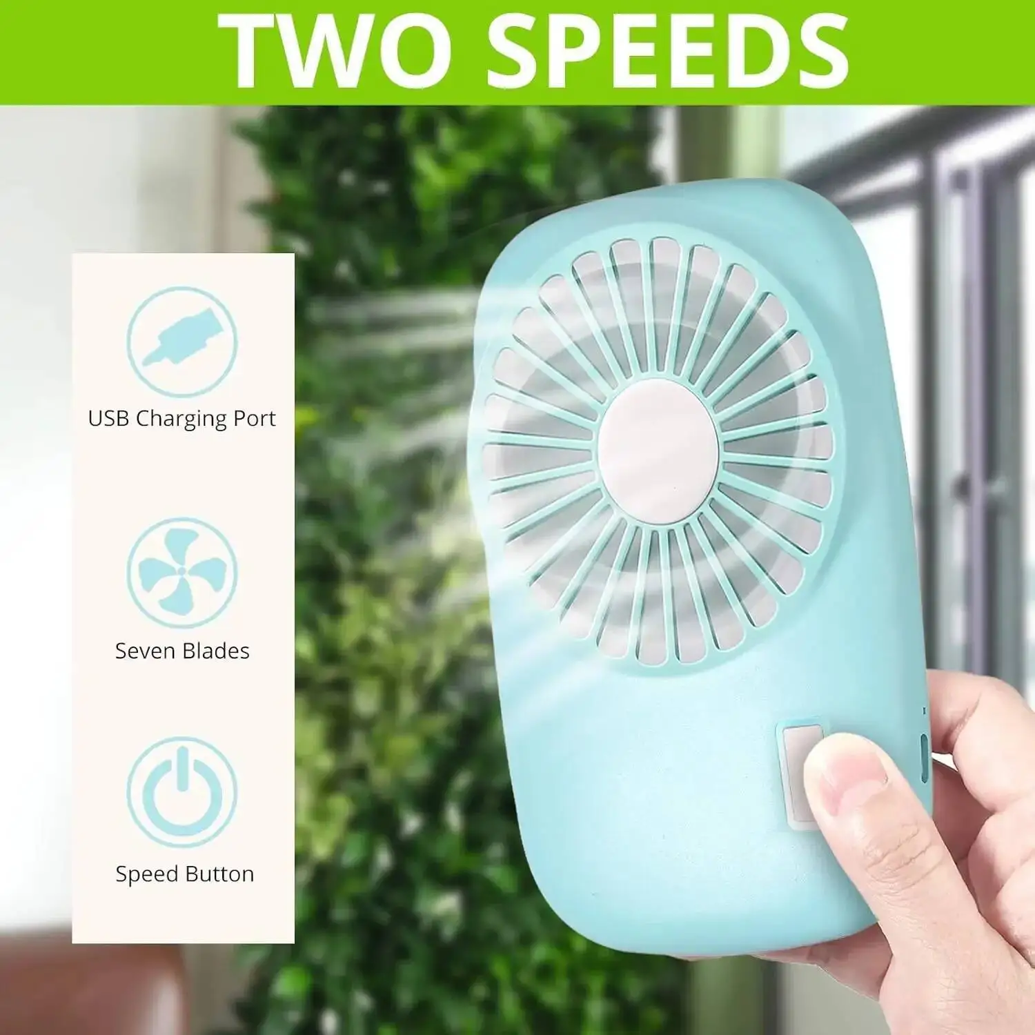 Portable Mini Fan Handheld USB Rechargeable Laptop Office Fan Cooling Pocket Fan Adjustable Level For Outdoor Travel Home Gaming