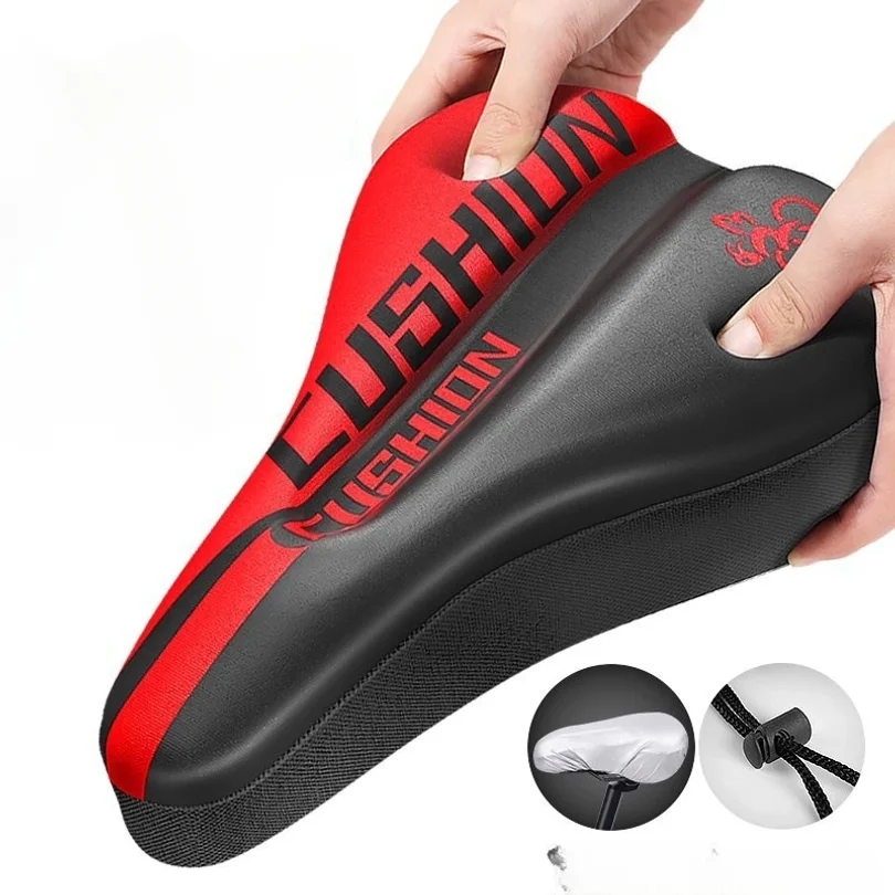 Bicycle Saddle Cover Bicycle Seat Cover Bicycle Seat Cushion MTB Mountain Bicycle Silicone Cushion Road Seat Cover