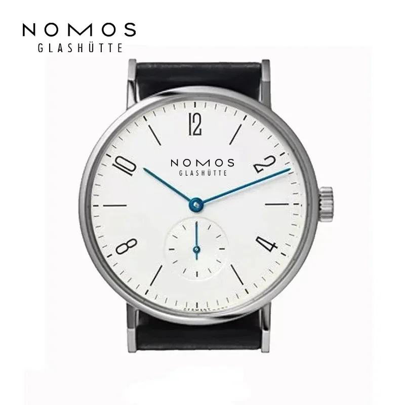 NOMOS 쿼츠 2 핀 하프 워치 남성용, 합금 스테인레스 스틸 시계 시리즈, 770 시계, 럭셔리 블루 26