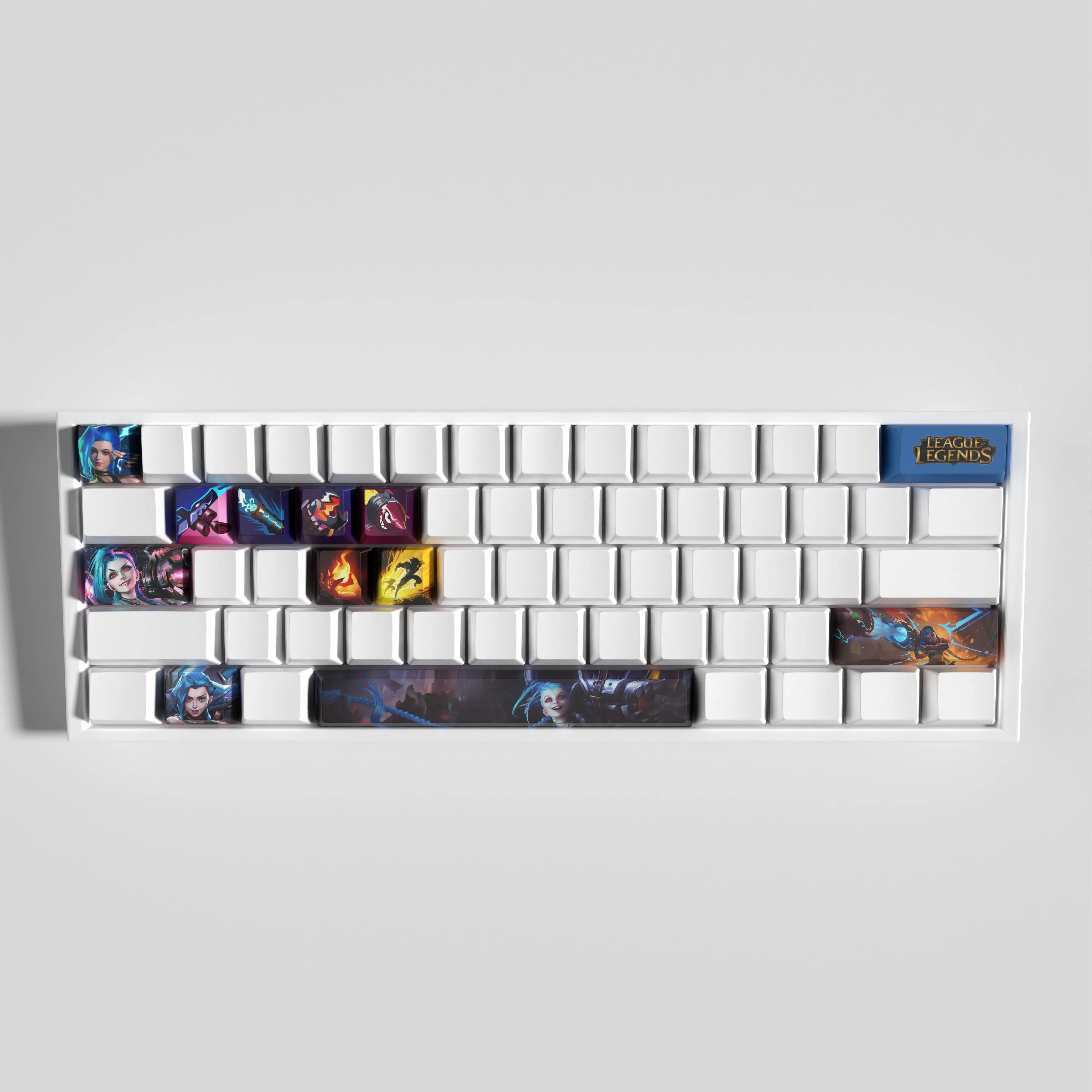 League of Legends Keycaps Perfil Oem Pbt Dye Sub Keycaps 12 Chaves - Imagem 3