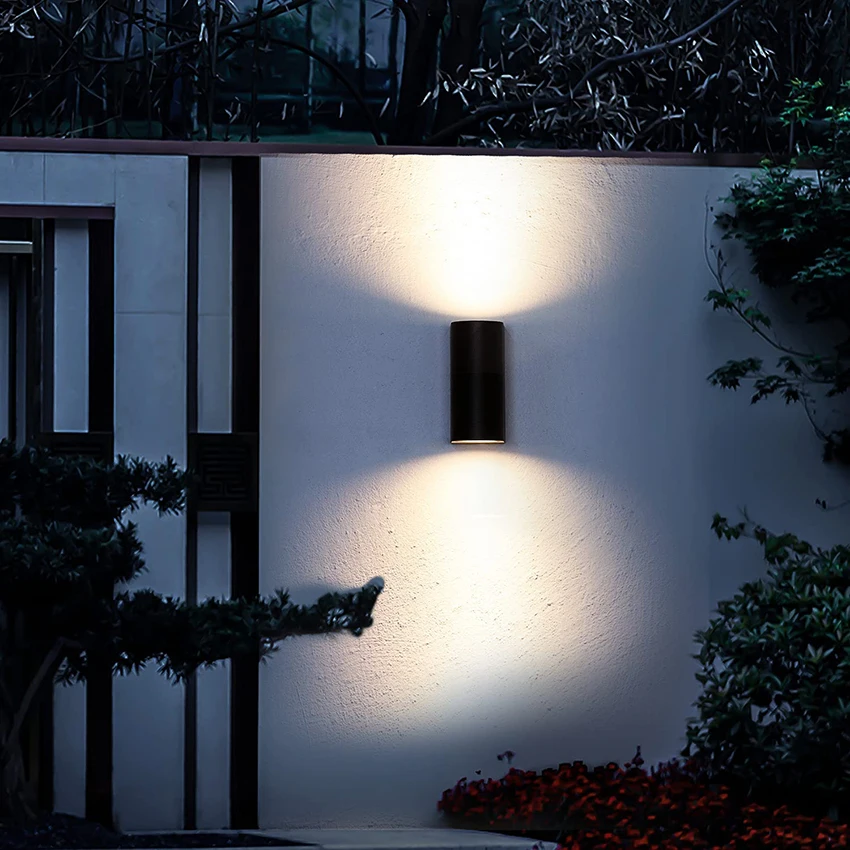 GU10 Base Outdoor Waterproof Wall Lights Garden Porch Wall Lighting LED Lamps Aluminum AC86-265 wall light outdoor porch light
