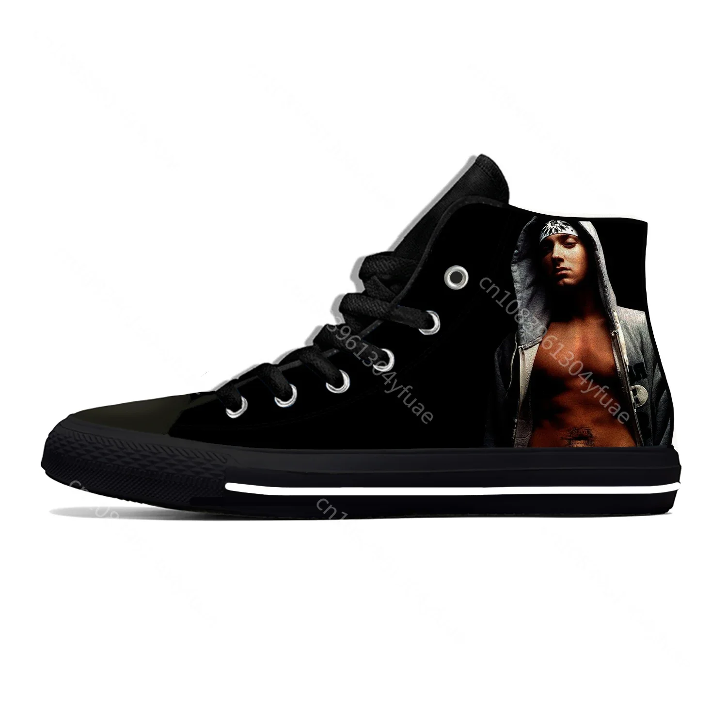 Eminem Hip Hop Rapper Rap Music Fashion Popular Casual Cloth Shoes High Top Lightweight Breathable 3D Print Men Women Sneakers