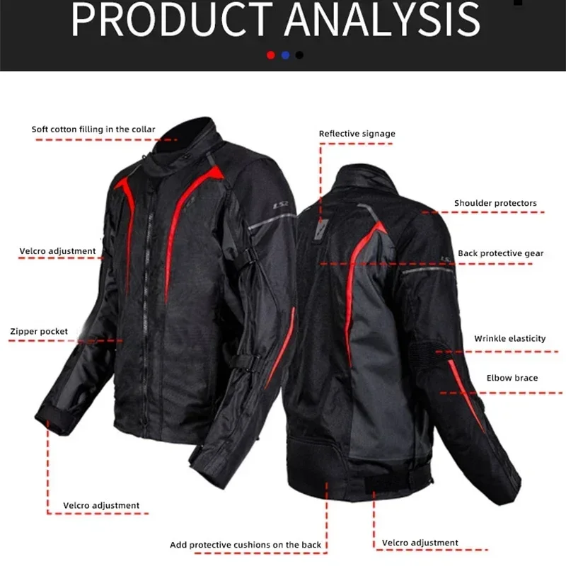 Motorcycle Jacket Autumn Winter Waterproof Windproof Warm Moto Jacket Men Women CE Anti-fall Motocross Riding motorcycle jacket