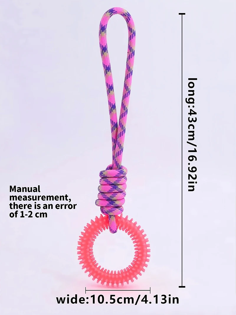 Dog Toys Chew Toys for Dogs Interactive Training Pet Toy  Ring Spiked Ring Dog Teeth Cleaning Pet Supplies 2