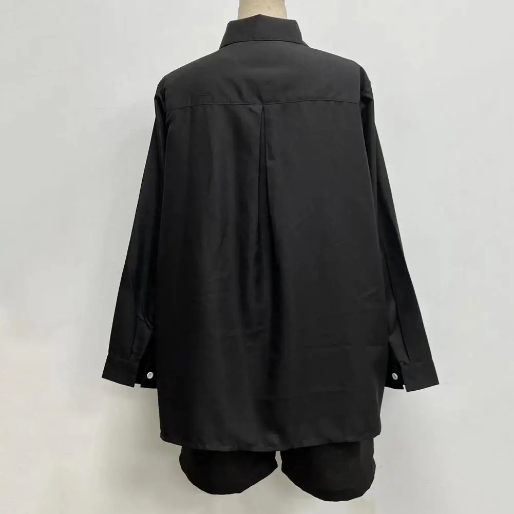 

Женский однобортный Блейзер и шорты, однотонный свободный костюм для офиса, 1 комплект