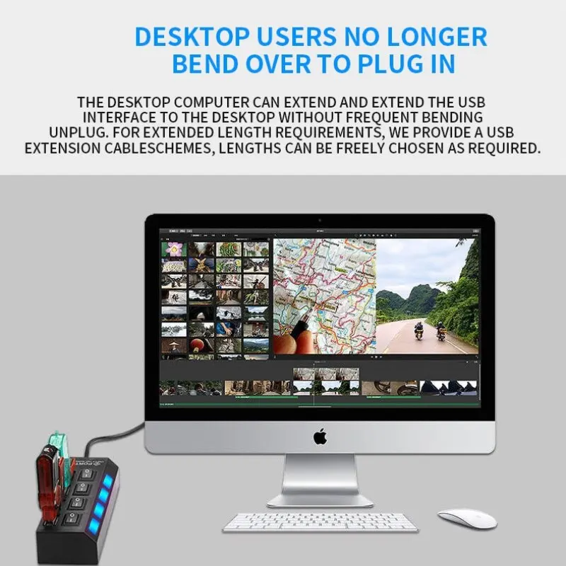 USB Splitter Multi Function Interface Hub Hub Laptop Multi Purpose U Disk Socket Extension Splitter