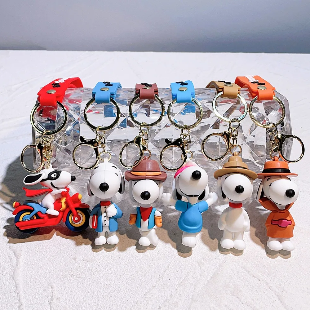 Plush Keychain Key Chain Bunny Keychain Balloon Dog Keychain Cute cartoon Snoopy Charlie 3D doll star keychain pendant Car keychain gift preferred