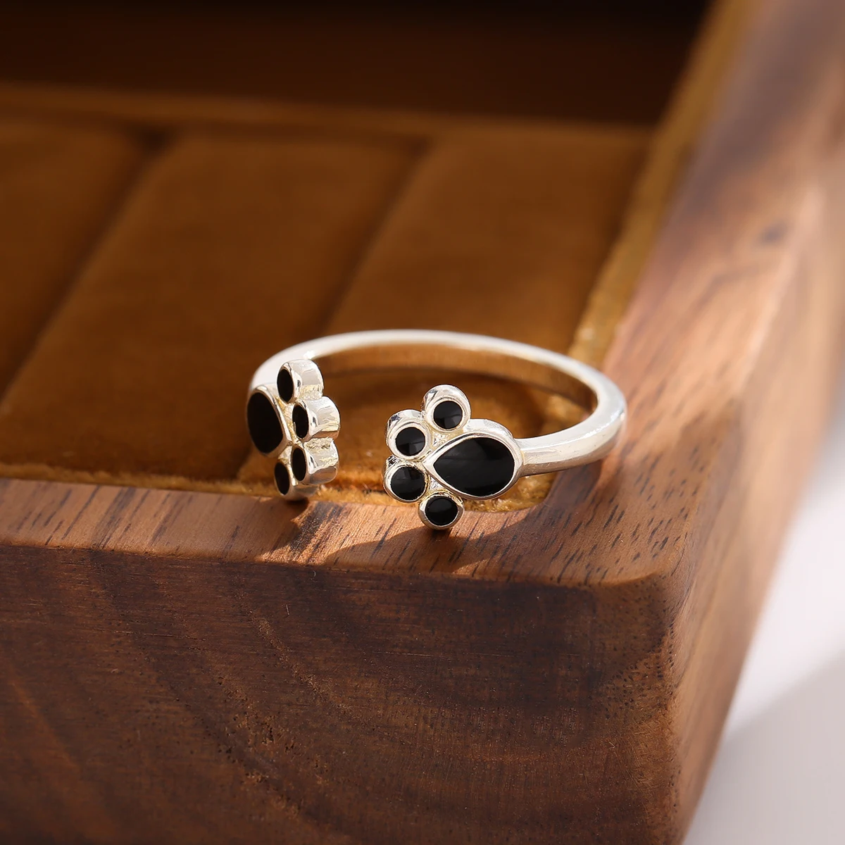 Sterling Silver Dog Paw Ring