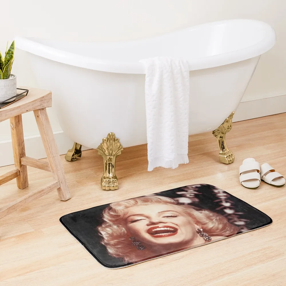 

MARILYN MONROES: Beautiful Smile Print Bath Mat Carpet For Bathroom Bath Rugs Foot Bathroom Mat