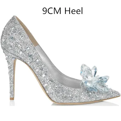 White Drill-9CM Heel