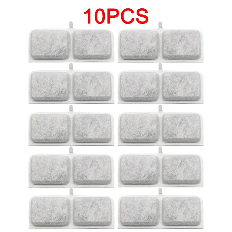 10pcs Cat Water Fountain Filter Replacement Filters for Wireless Sensor Cat Dog Water Fountain Activated Carbon Filters 6