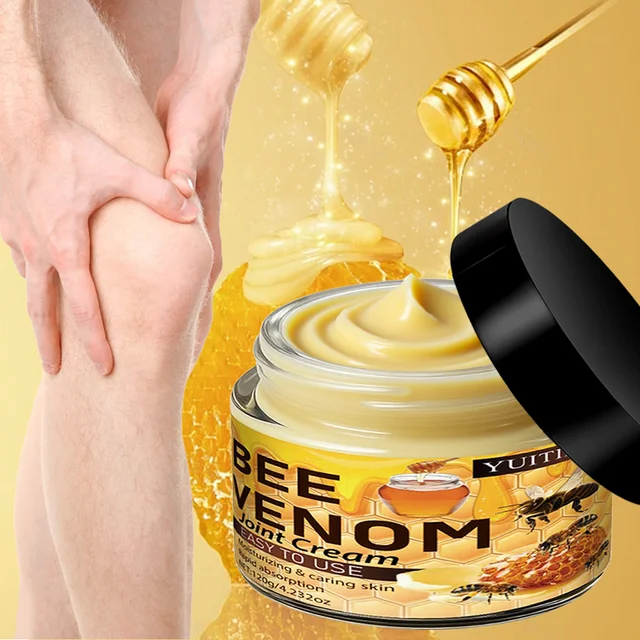Crème articulaire au venin d'abeille 120g – Hydrate et soin pour toutes les articulations et la peau, légère, absorption rapide et non collante, utilisation multi-parties 1