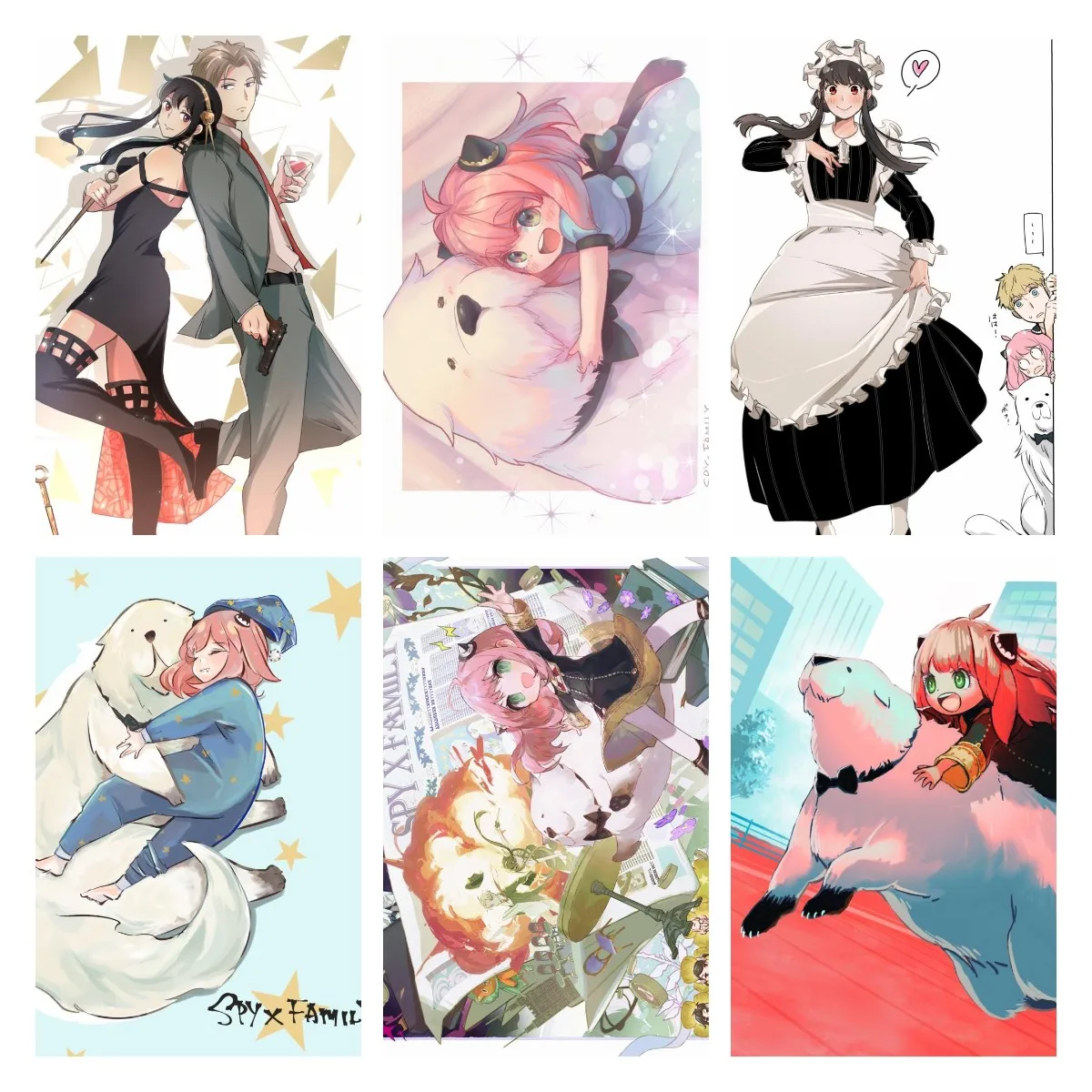 5D Diamond Painting Anime Japanese Anime SPY X FAMILY Cross Stitch Kit  Diamond Mosaic DIY Diamond Embroidery Home Decor Art