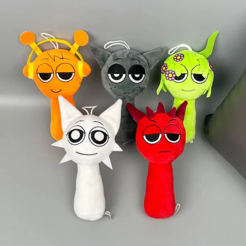 Plush Toys 20cm Sprunki Plush Doll Peripheral Bag Pendant Decora Birthday Christmas Gift for Kids
