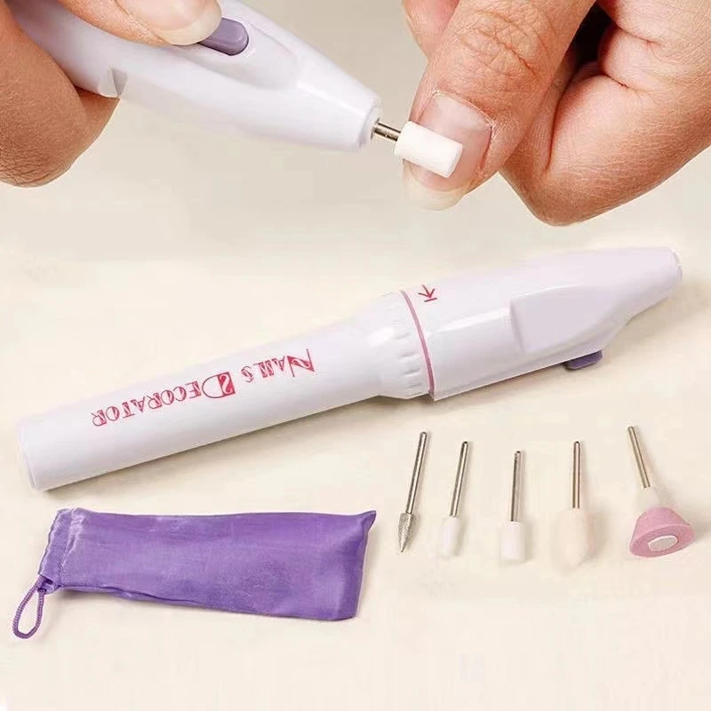 

5 in 1 Mini Electric Nail Drill Kit Manicure Pedicure Grinding Polishing Nail Art Sanding File Pen Tools Machine Nail Drill 네일