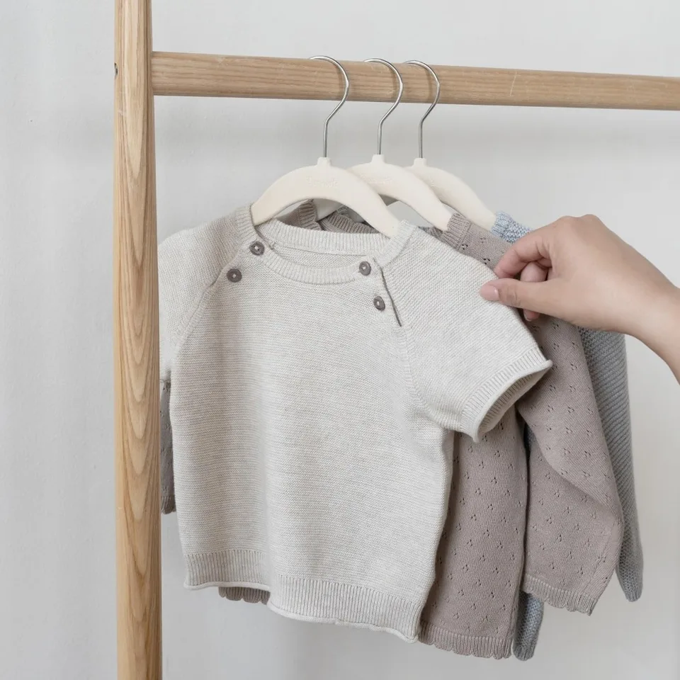 Velvet Baby Hangers Non Slip Easy Organizing