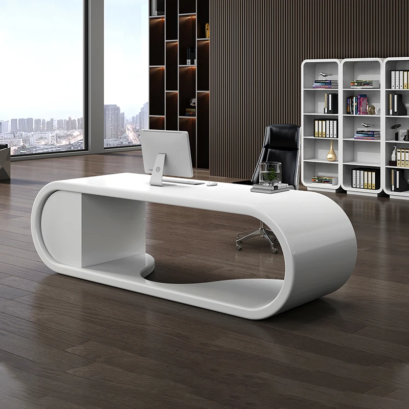 Reception Modern Console Table Laptop Executive Study Gaming Writing ...