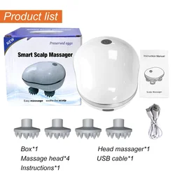 Infrared Scalp and Body Massager with Red Light Therapy for Hair Growth and Stress Relief (With box)