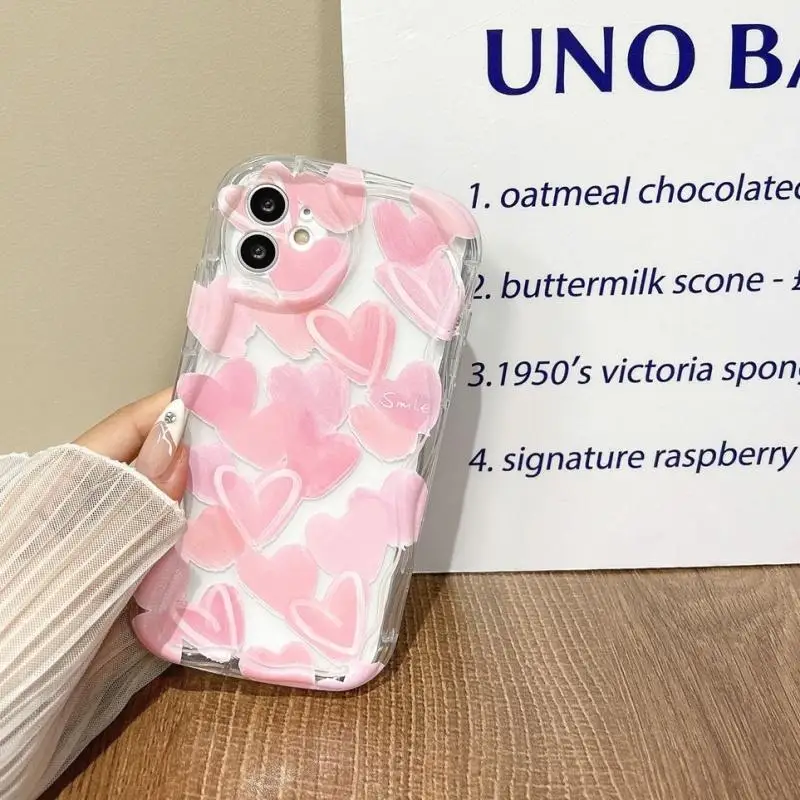 Floral Heart Design Phone Case - Elegant & Stylish Protection