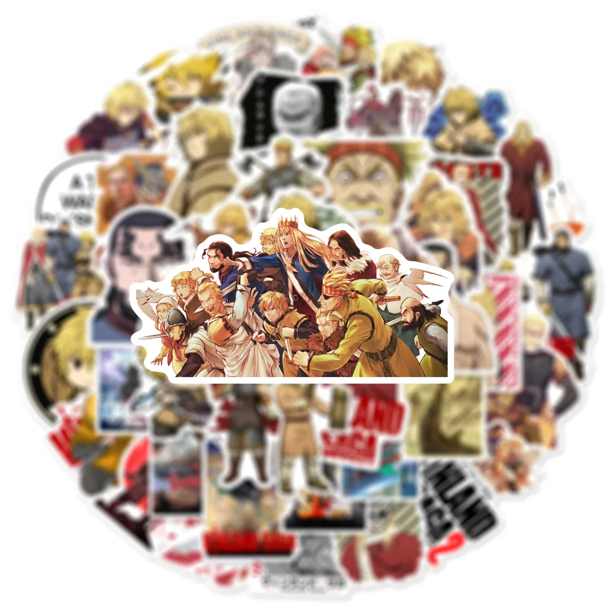 50pcs VINLAND SAGA series graffiti stickers for Helmets Desktop Wall Decoration DIY Sticker Pack