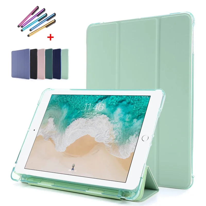 Smart Cover With Pencil Holder para Ipad Case para Ipad 9.7 10.2 Air 10 6ª Geração 10ª Geração