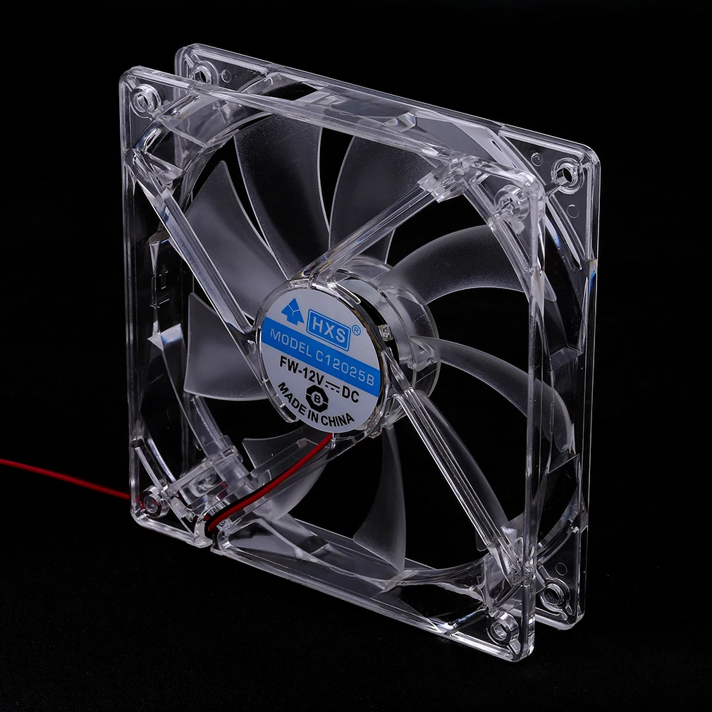80/120mm PC Computer Ultra Silent LED Cooling Fan Computer Case Cooling Quiet Colorful LED Transparent PC Cooler Fan cooling fan