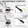 Ergonomic Designed Office Working Desk Chair W/ Back Angle Adjustment 3