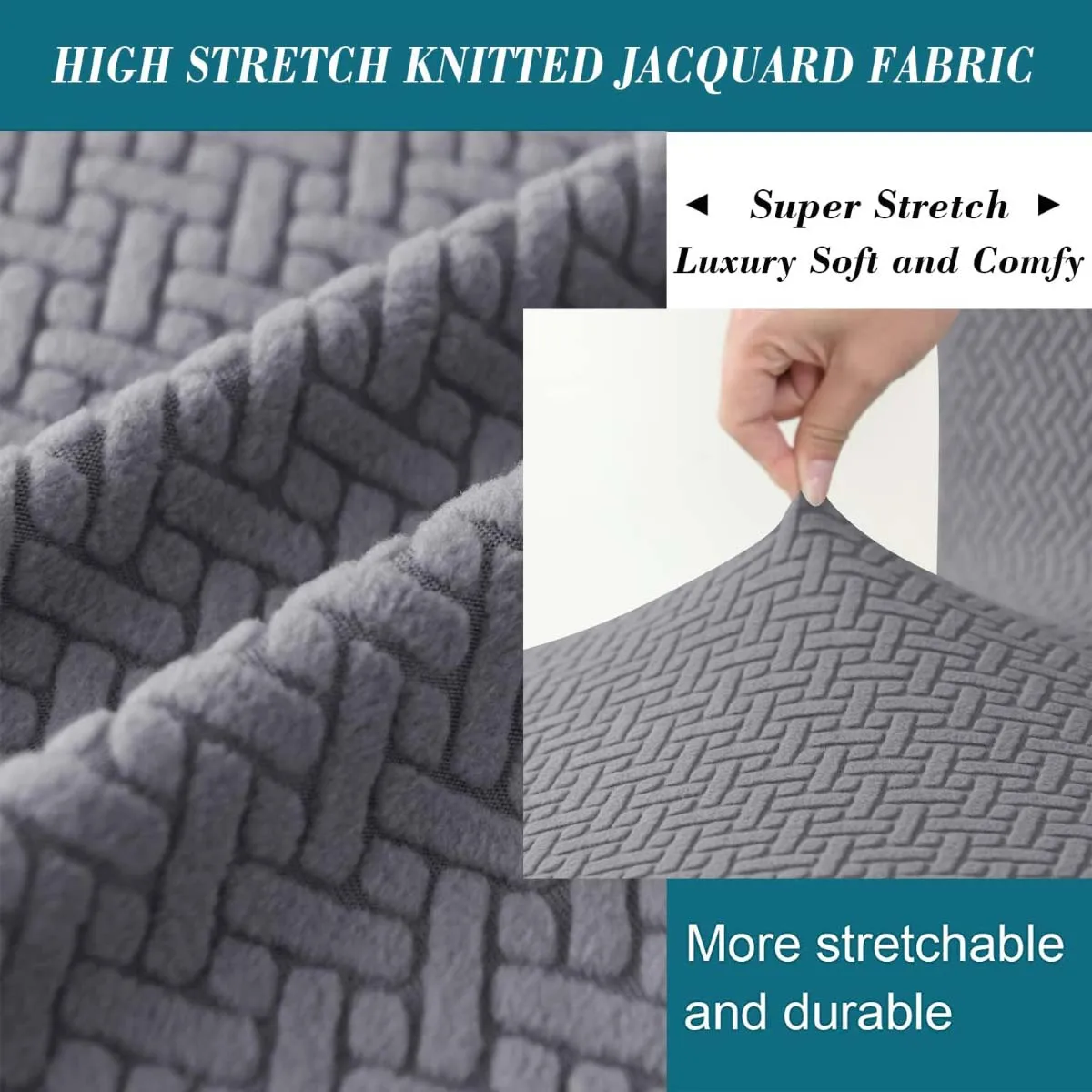 Stretch Jacquard Dining Bench Cover Living Room Anti-Dust Removable Bench Slipcover Washable Bench Seat Protector 4