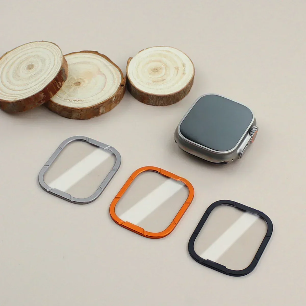 스테인레스 스틸 금속 프레임 + Apple Watch Ultra 1 2 용 유리 iWatch 시리즈 SE 9 Ultra2 용 49mm 범퍼 프레임 하우징 보호대