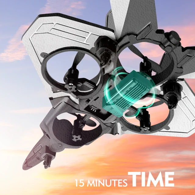 RC Airplane 2.4GHz 6CH EPP RC Plane 4 Motor RC Aircraft Toys for Adult Kids with Function Gravity Sensing Stunt Roll Cool Light 2