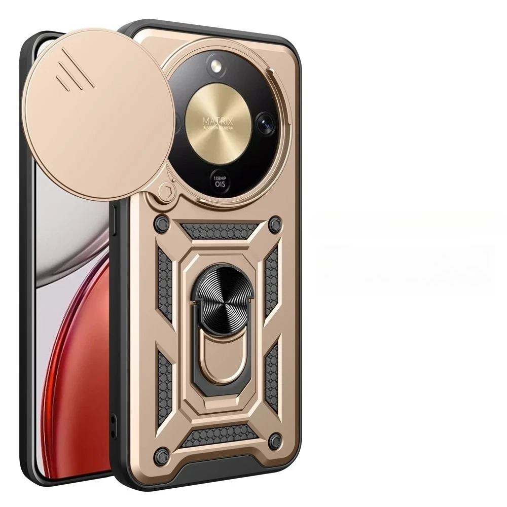 Durable Magnetic Phone Case with Ring Holder and Military Grade Protection