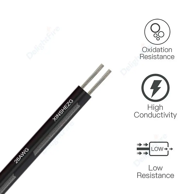 LED 익스텐션 케이블 JST 커넥터 플랫 케이블, SMD COB 5050 3528 LED 스트립 램프 전구, 전자 제품용 전선, 20m, 2 핀, 12V