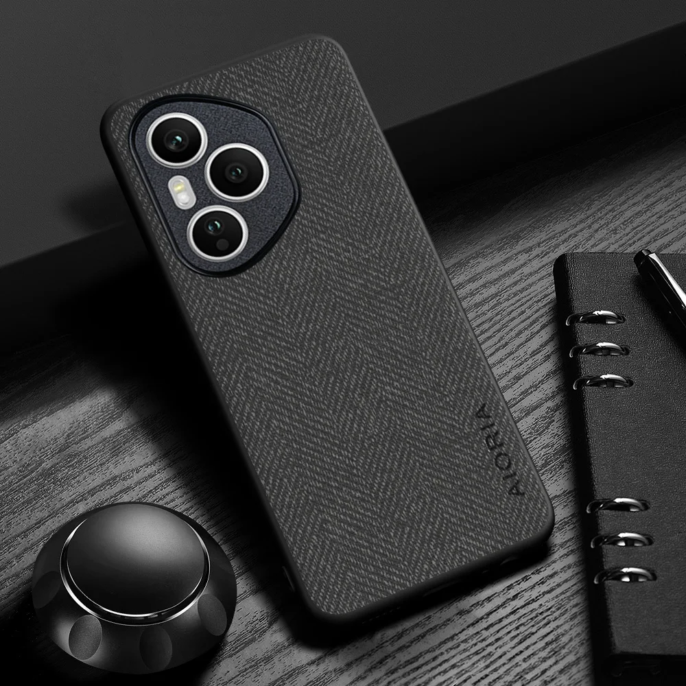 Elegant Leather Wood Grain Case - Sleek and Durable Design