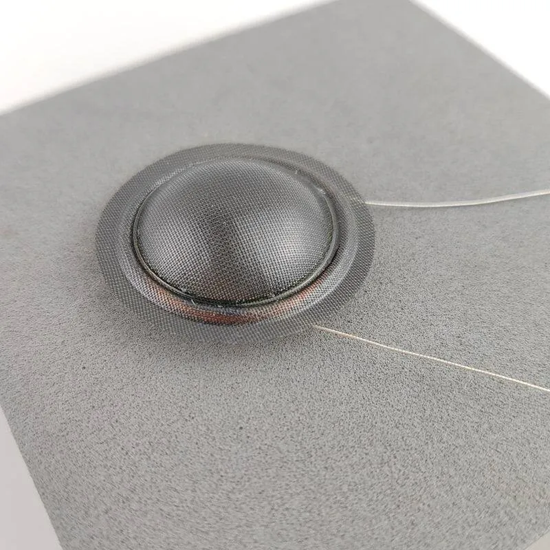 2개 25.5mm 트위터 스피커 보이스 코일 투명 크리스탈 필름 돔 트레블 사운드 다이어프램 코일 4옴