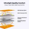 Inflatable Sleeping Pad With 5R Value – Ultralight 2.8 H Camping Mattress, 4 Seasons Compact Bapaing Gear Essentials For 4