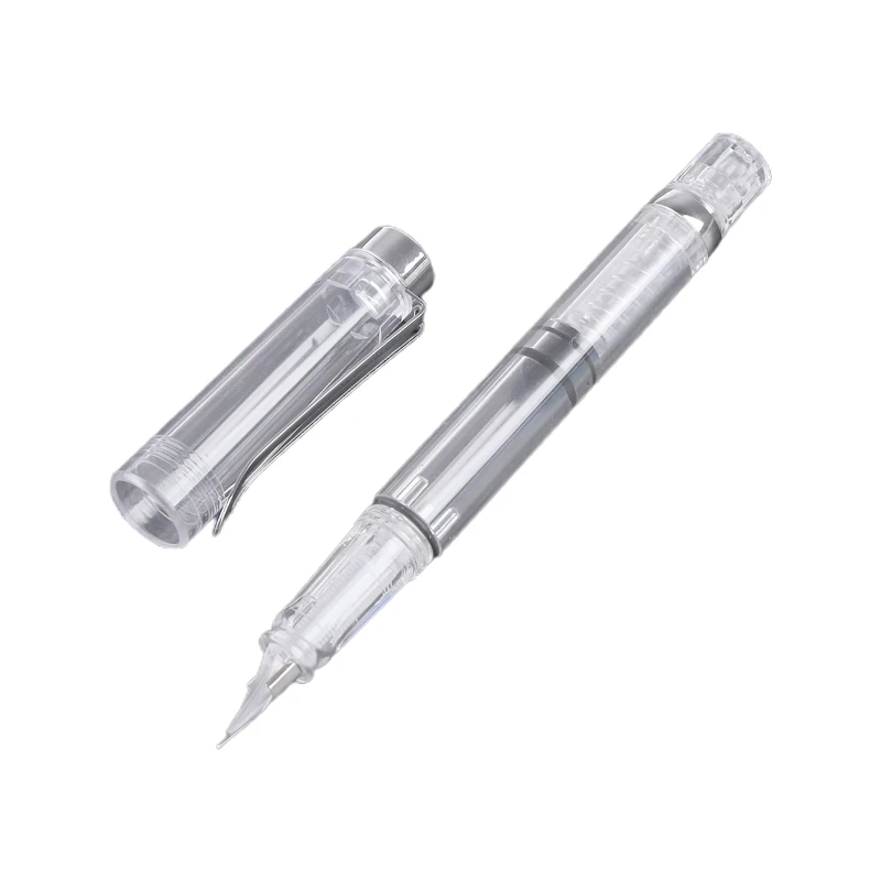 Fountain Pen F Nib Transparent Pen Body Piston-Filled Ink Absorber For Students New Dropship