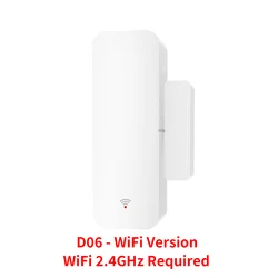 Smart Wireless Door & Window Entry Sensor with Alarm - Compatible with Virtual Assistants (WiFi Version)