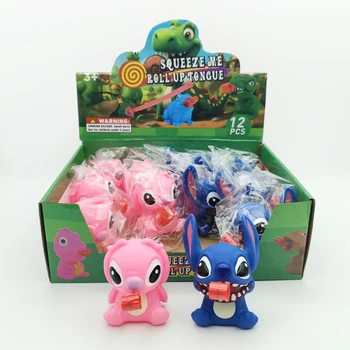 Disney Stitch Push-Pop Sensory Toy - Extendable Tongue Fidget Stress Reliever for Kids, Fun Christmas Birthday Gift